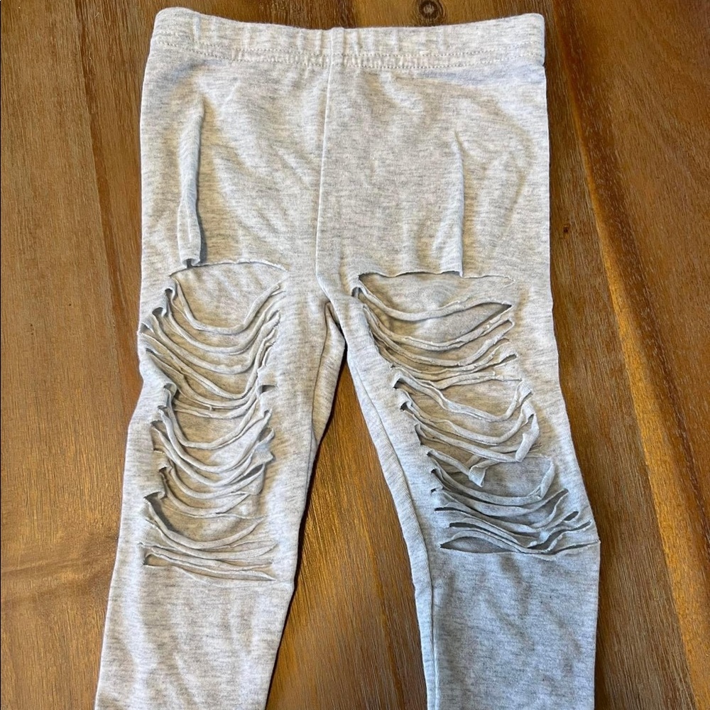 Distressed baby leggings